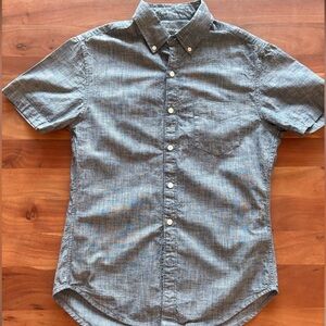 Bonobos Casual Blue Chambray Button-Down Shirt